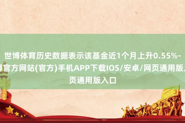 世博体育历史数据表示该基金近1个月上升0.55%-世博官方网站(官方)手机APP下载IOS/安卓/网页通用版入口